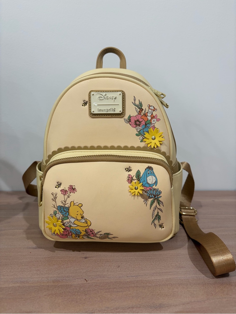 Loungefly Disney Winnie the Pooh Hundred Acre Wood Friends Floral Mini Backpack